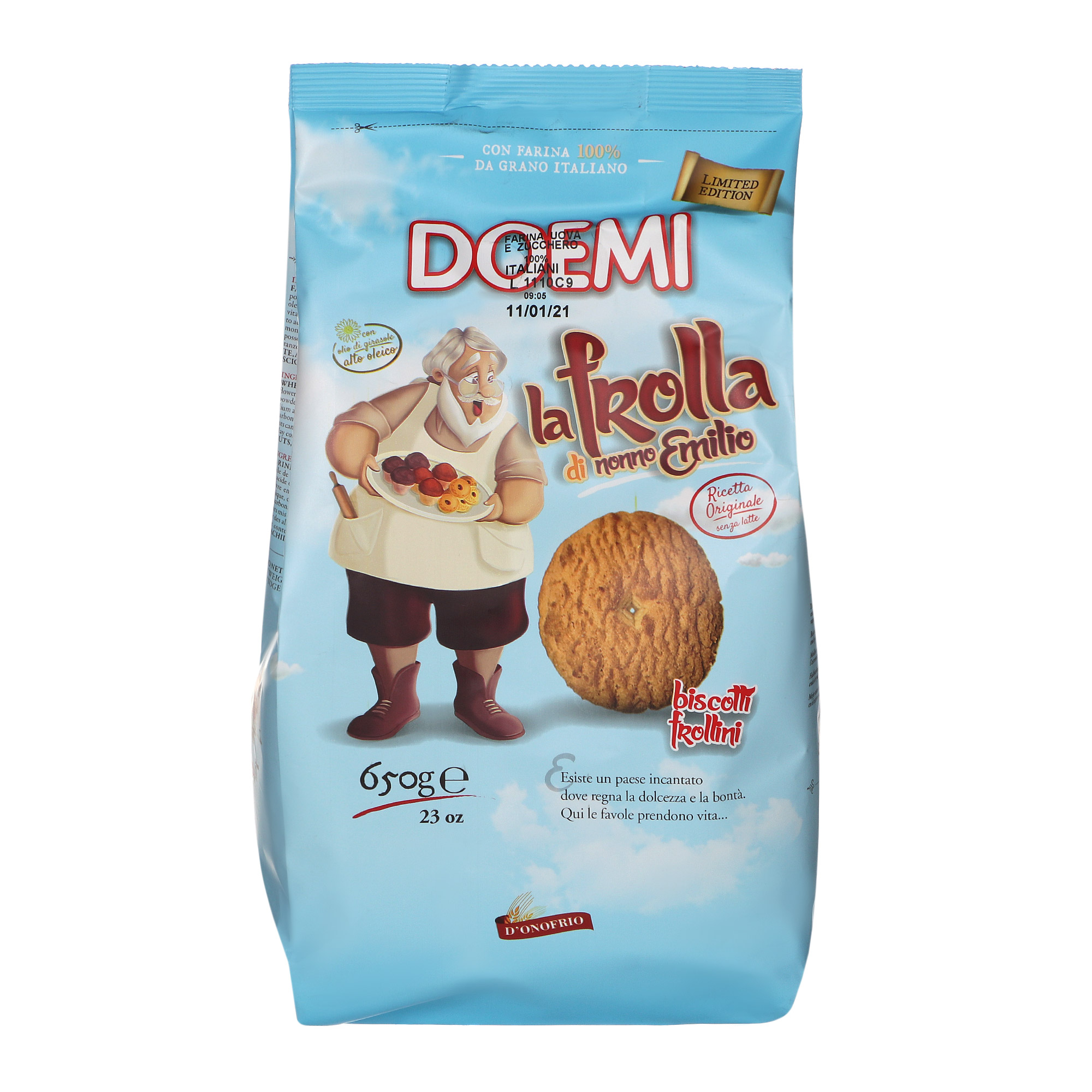 Печенье песочное Doemi Granpa Emilios 650 г печенье doemi pastarelle с шоколадной крошкой 600 г