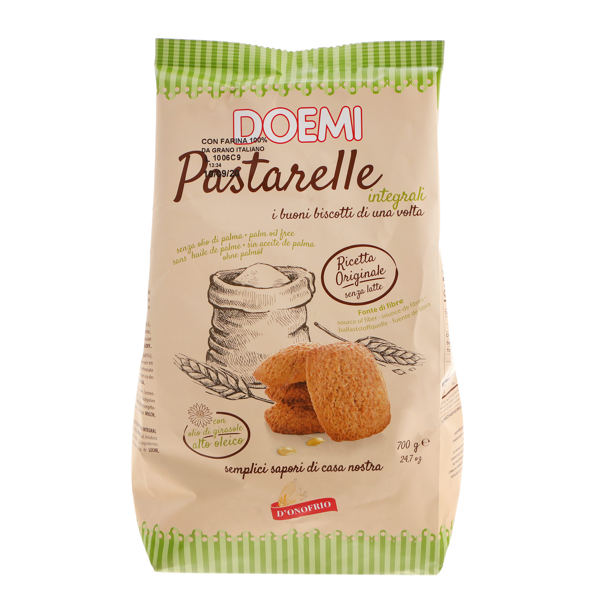 Печенье цельнозерновое DOEMI Pastarelli 700 г