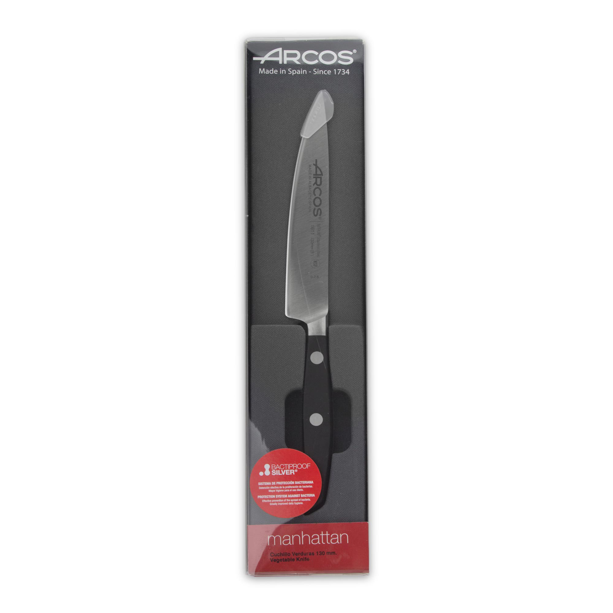 Нож Arcos Manhattan для овощей, цвет хром - фото 2