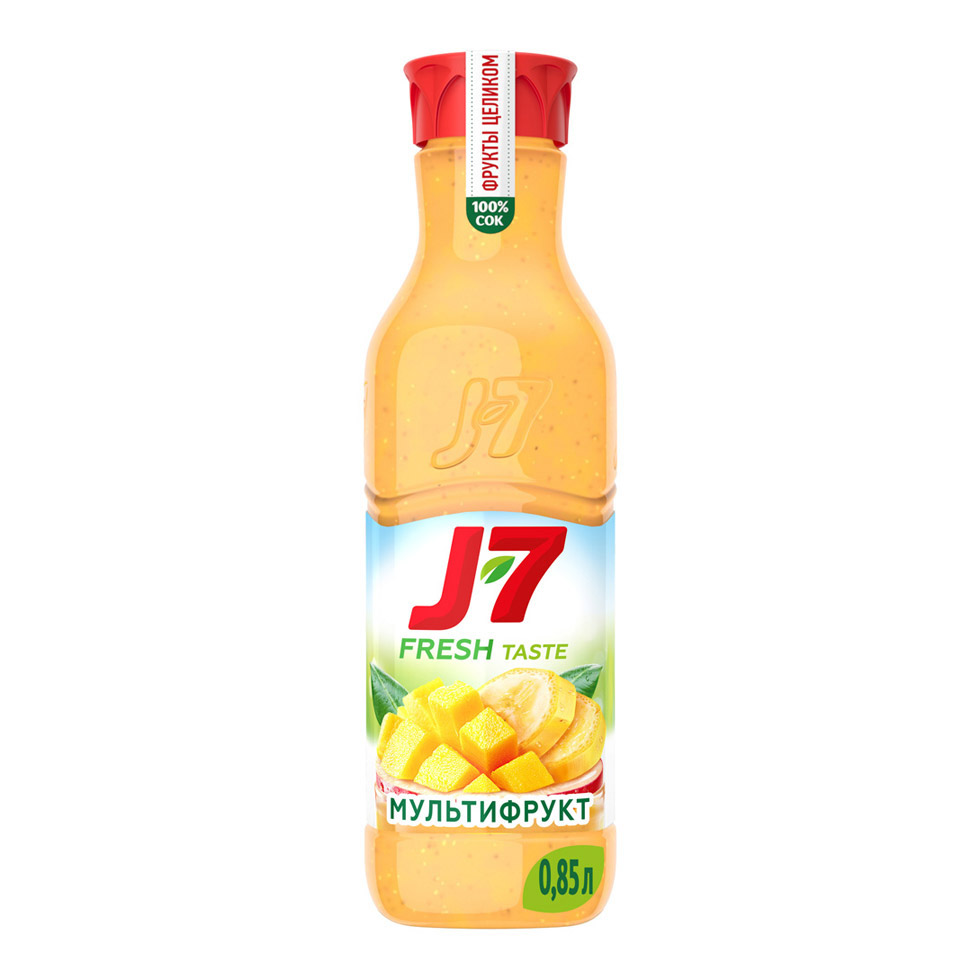 Сок J7 Мультифрукт охлажденный 0,97 л сок сады придонья мультифрукт с мякотью 1 литр
