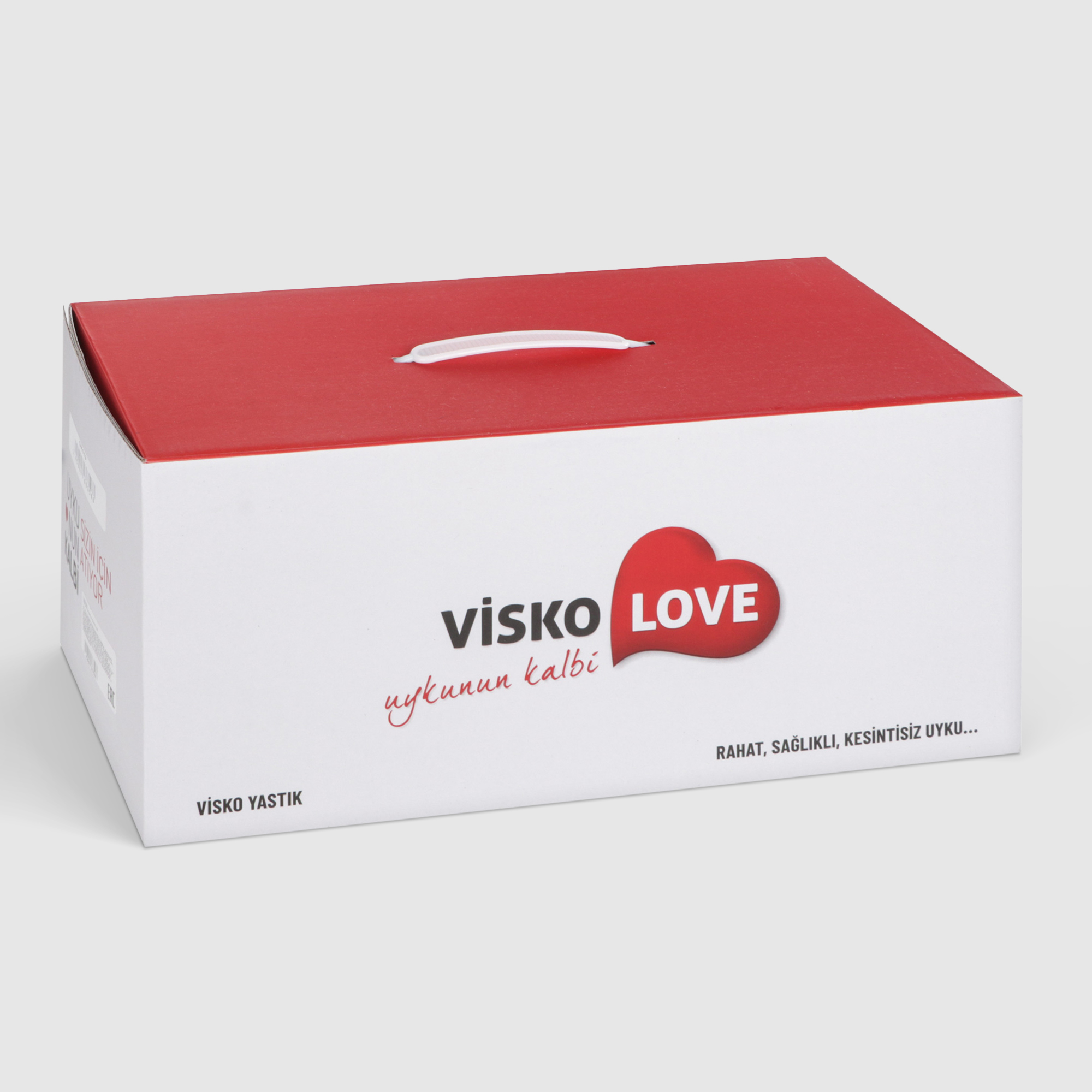 Подушка-валик Visko love 40x15 cm, цвет белый - фото 4