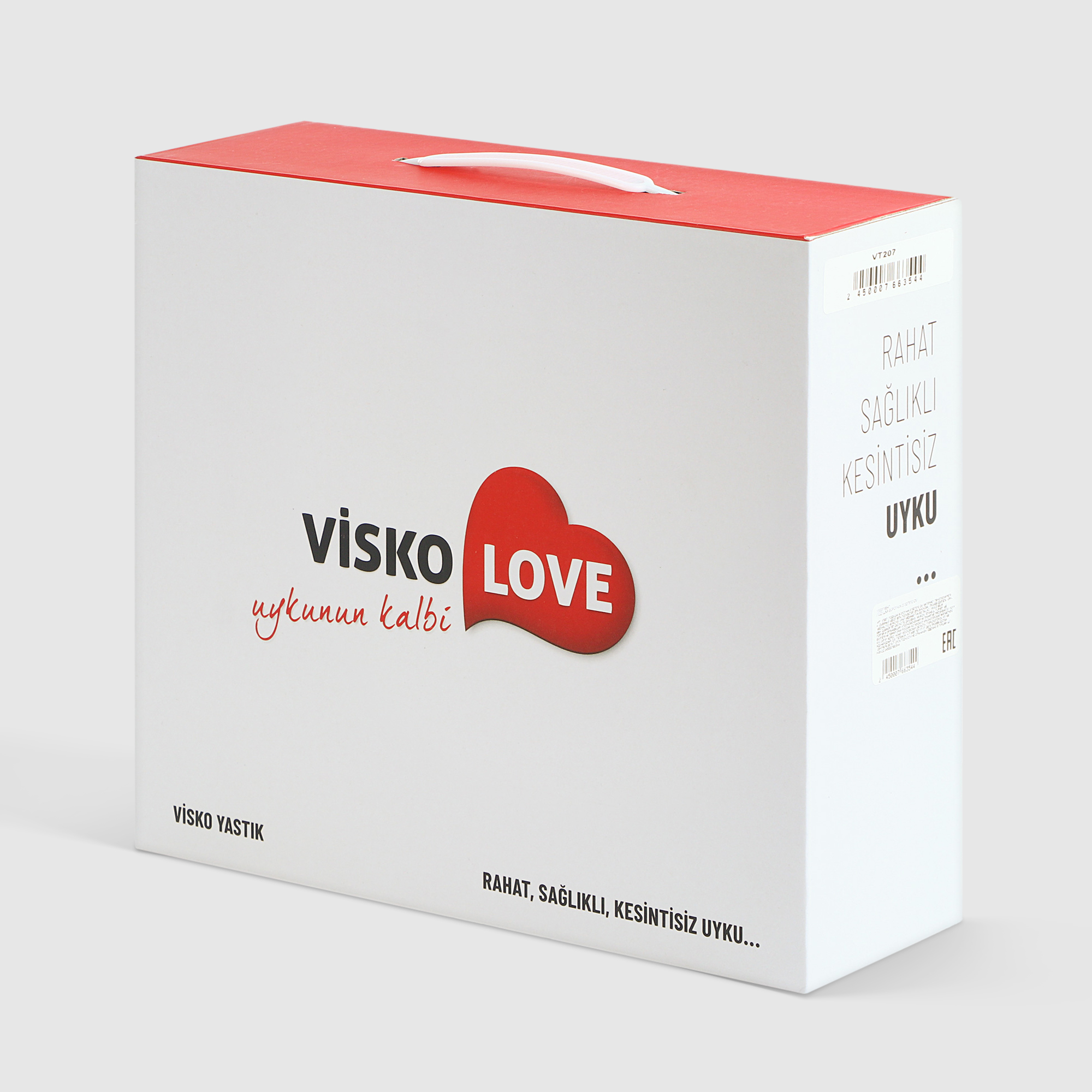 Подушка воротник Visko love 31x27x10 cm, цвет белый - фото 3