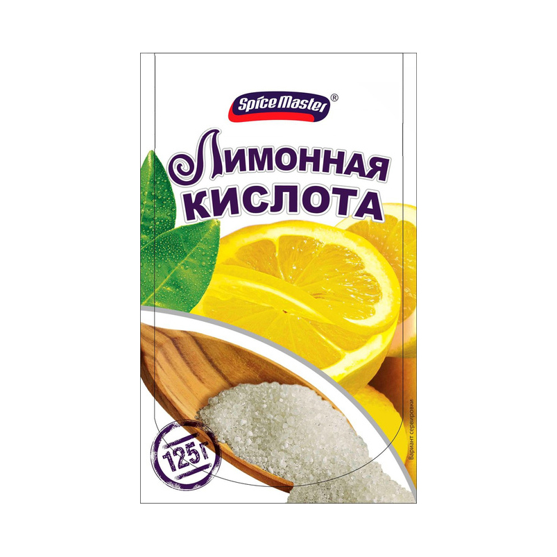 Лимонная кислота Spice Master 125 г аджика русский аппетит 120 гр кавказская дой пак