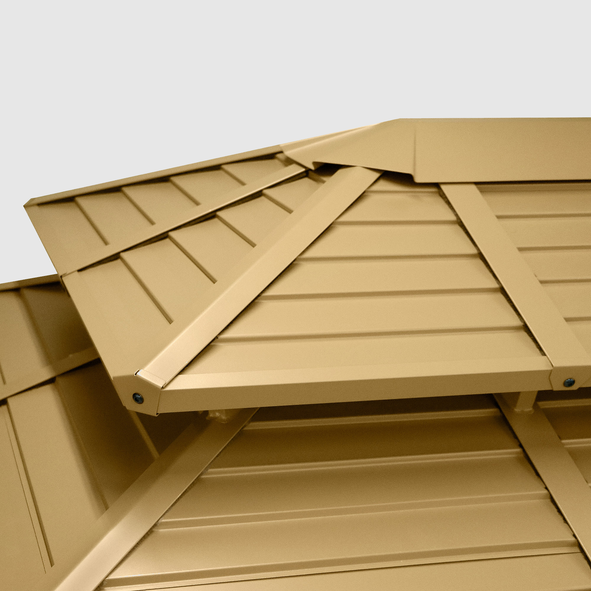 Шатер Insense wood design 3х4м металлическая крыша, цвет золотой - фото 7