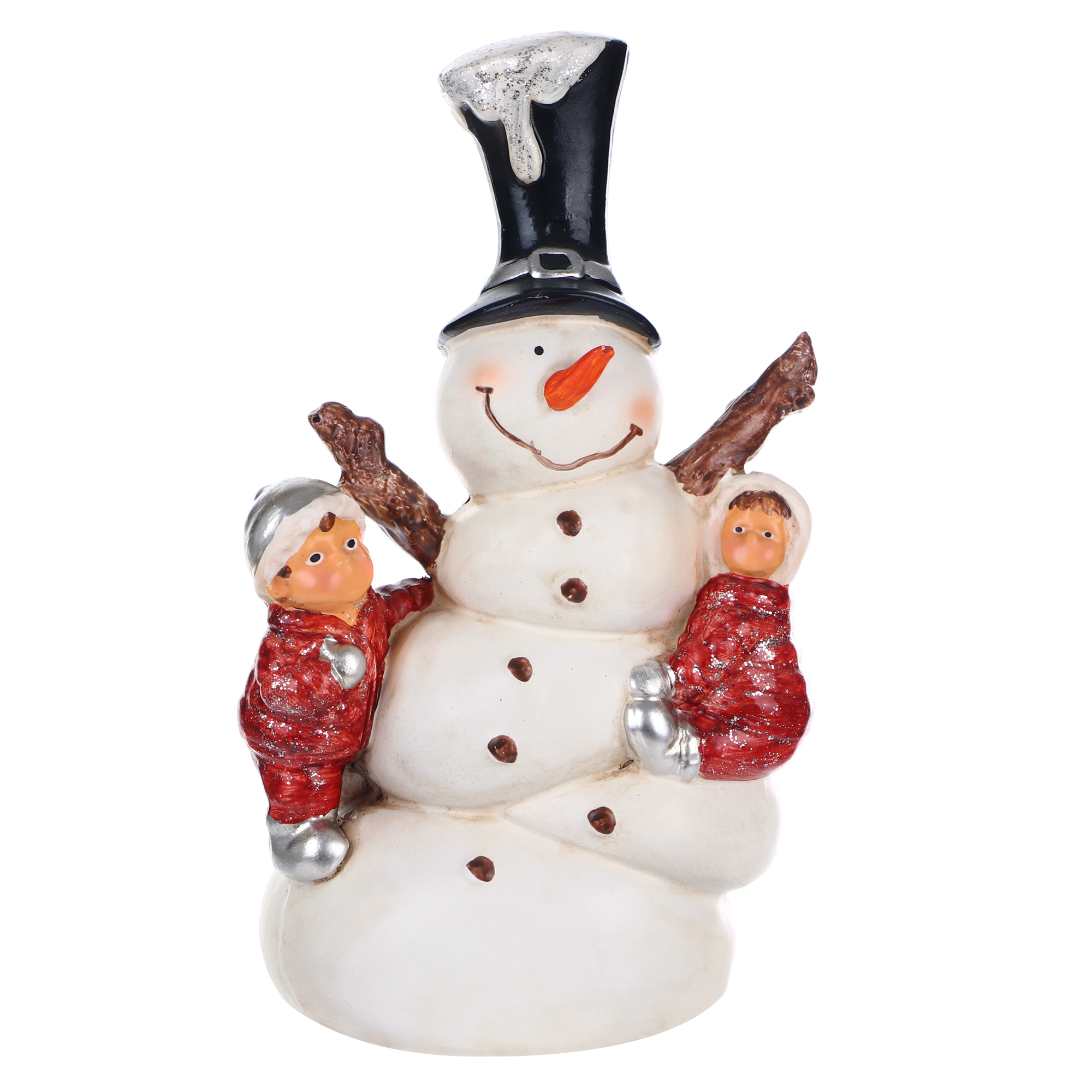 Фигура ТПК Полиформ Снеговик 29 см снеговик с метлой и зайчиком н 50см тпк полиформ