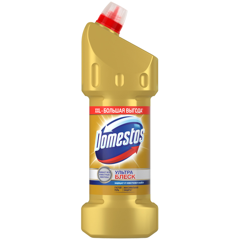 Чистящее средство Domestos Ультра блеск Для унитаза 1,5 л чистящее средство domestos ультра белый 1 л