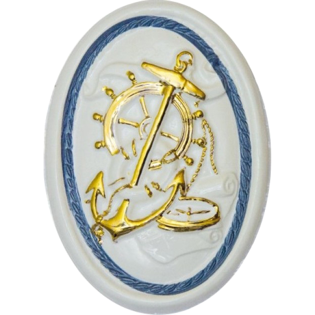 

Декор-вставка Maritima Ceramics Inserto Rumbo Aire 10x14 см, Белый;золотистый