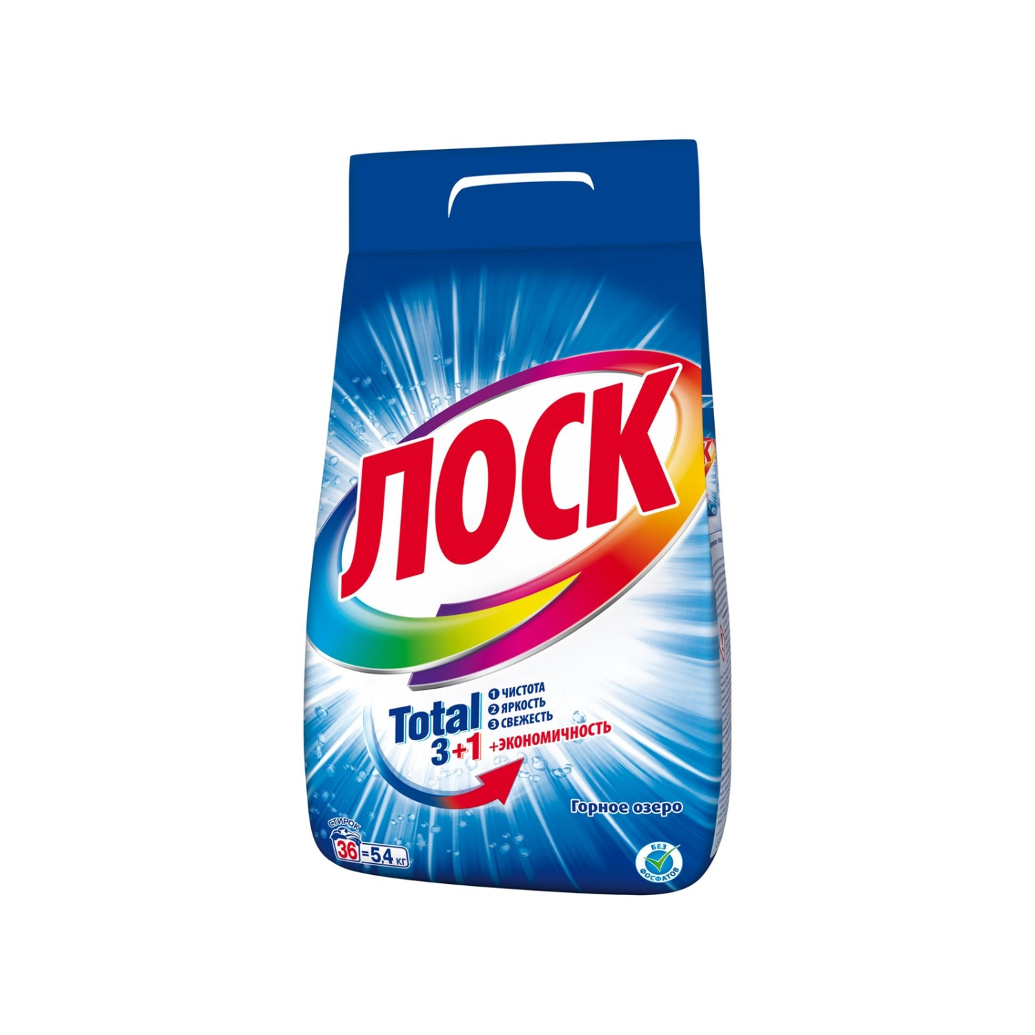 Стиральный порошок Losk Active-Zyme 6 Горное озеро 4,05 кг