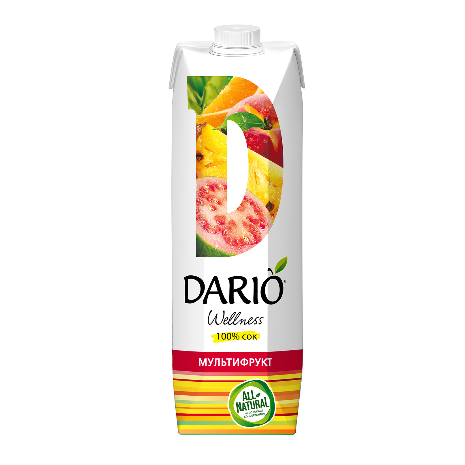 сок dario wellness томатный с солью 1 л Нектар Dario Wellness Мультифруктовый 1 л