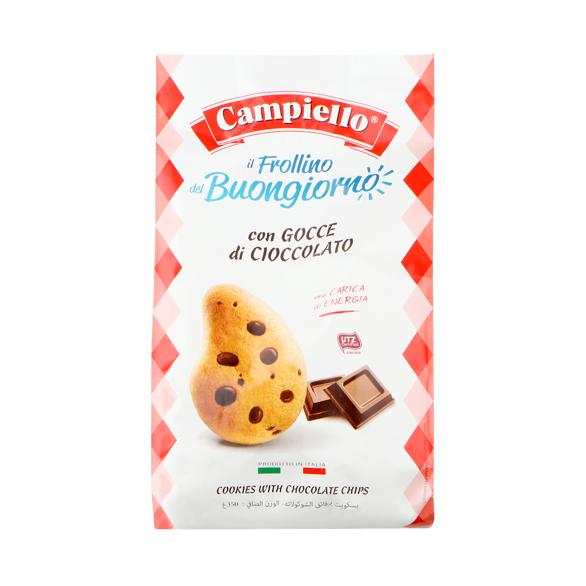 Печенье Campiello il Frollino del Buongiorno с шоколадом 350 г драже с молочным шоколадом м