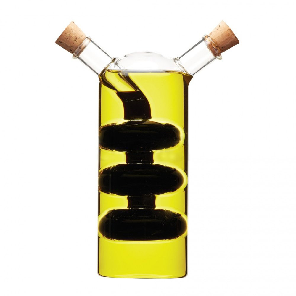 Ёмкость для масла и уксуса Kitchen Craft Спираль 300/100 мл бутылка для масла или уксуса 500 мл с клипсой стекло металл зеленая light kitchen