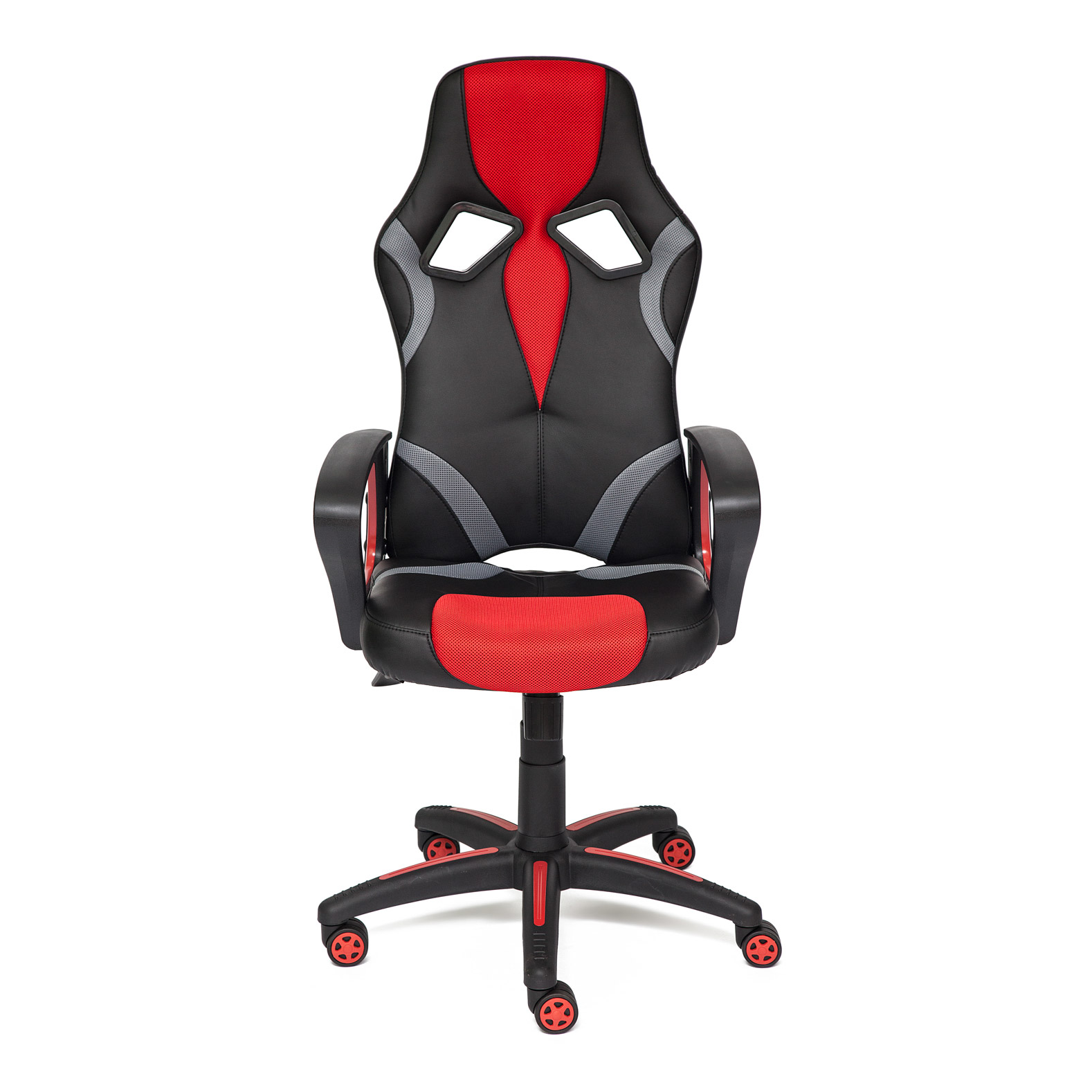 Кресло компьютерное TC до 120 кг 135х60х44 см черно-красный фото