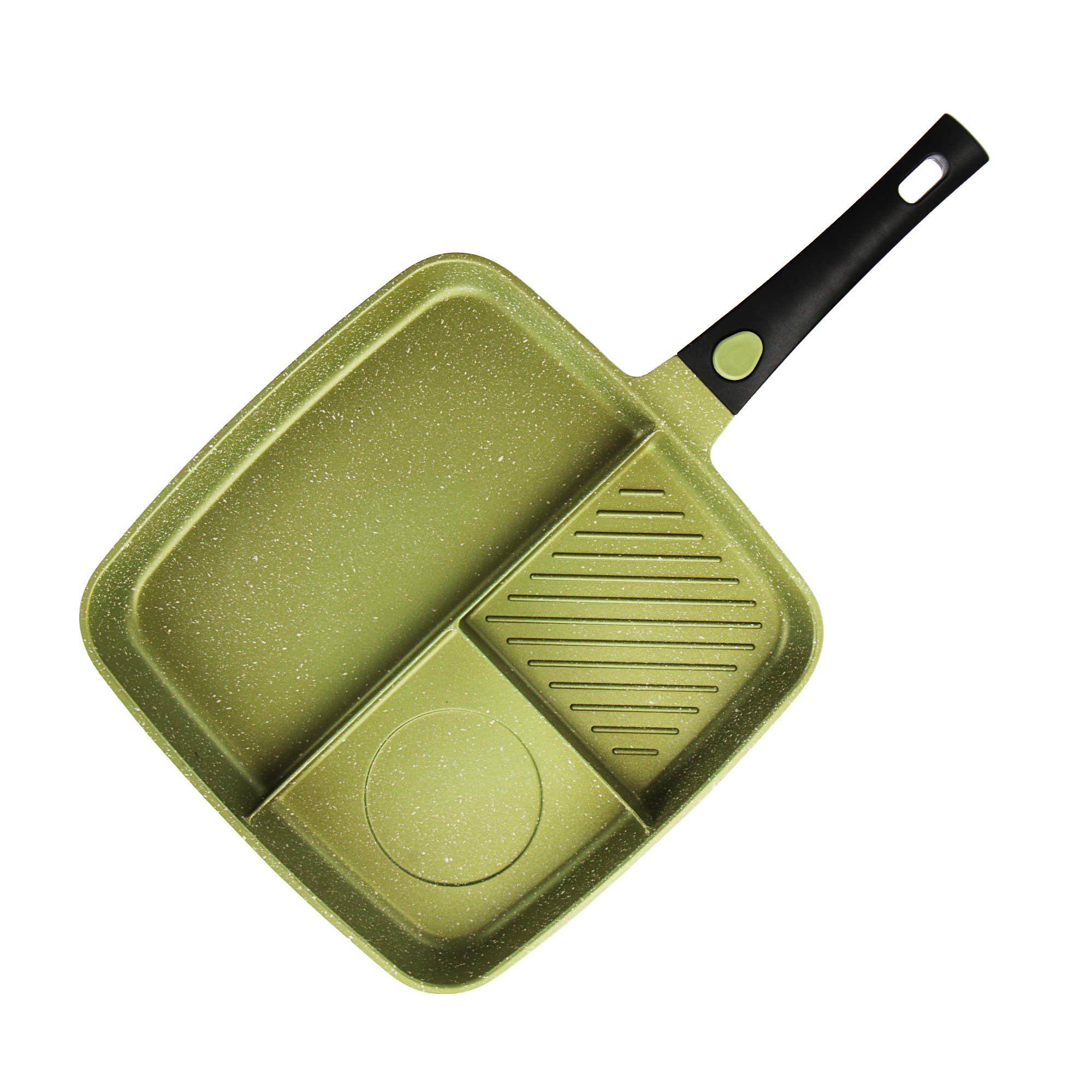 Сковорода Kitchen star Millman с отсеками 32x32x4,5, цвет зеленый - фото 6