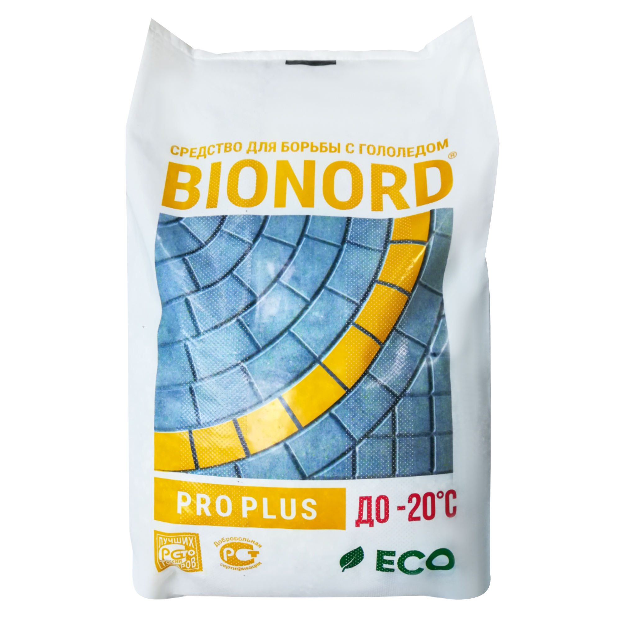 Реагент противогололедный BIONORD Про плюс 23 кг реагент фертика icecare green до 20c 10кг