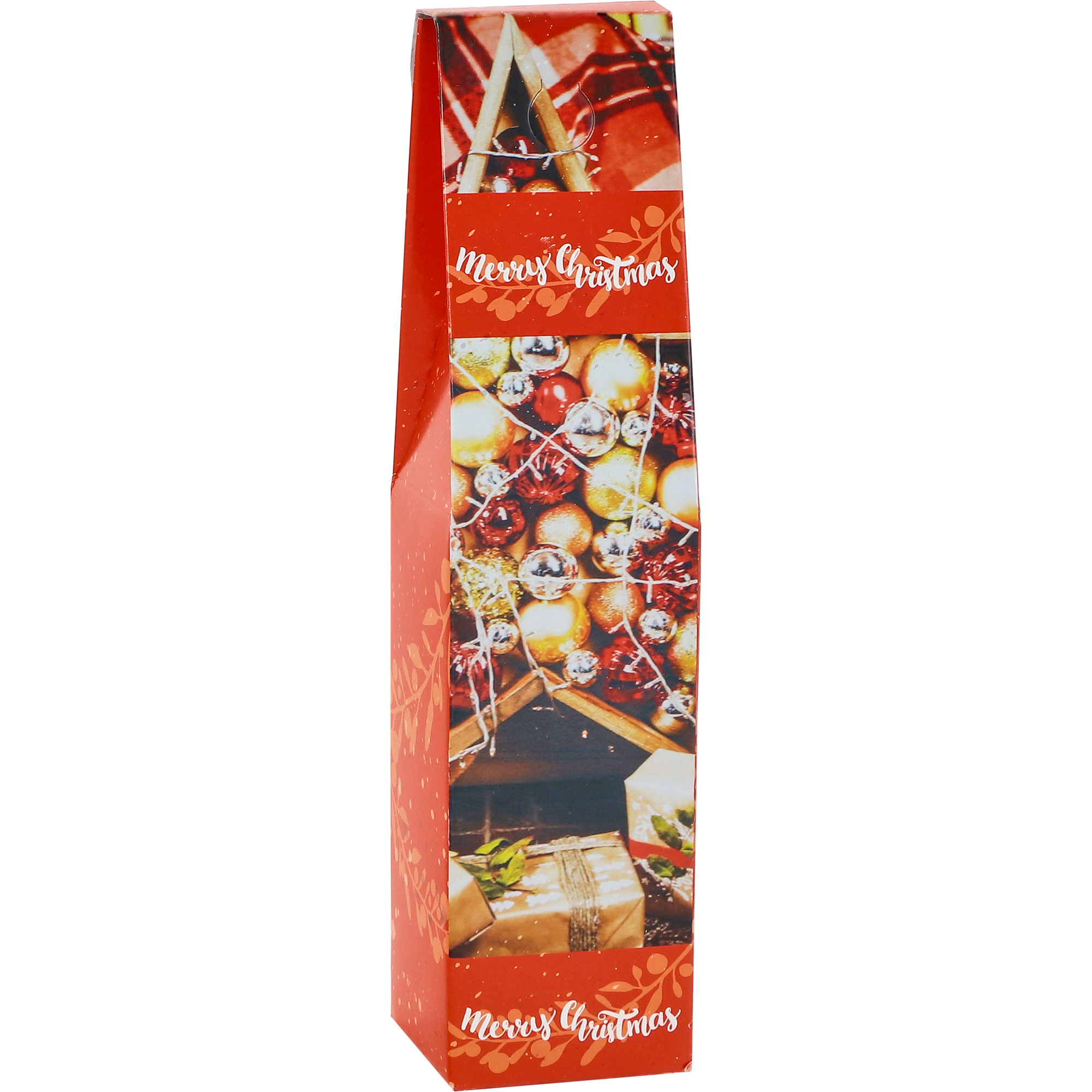 Коробка подарочная Due Esse Christmas для бутылки 38x9x9 см красный - фото 1