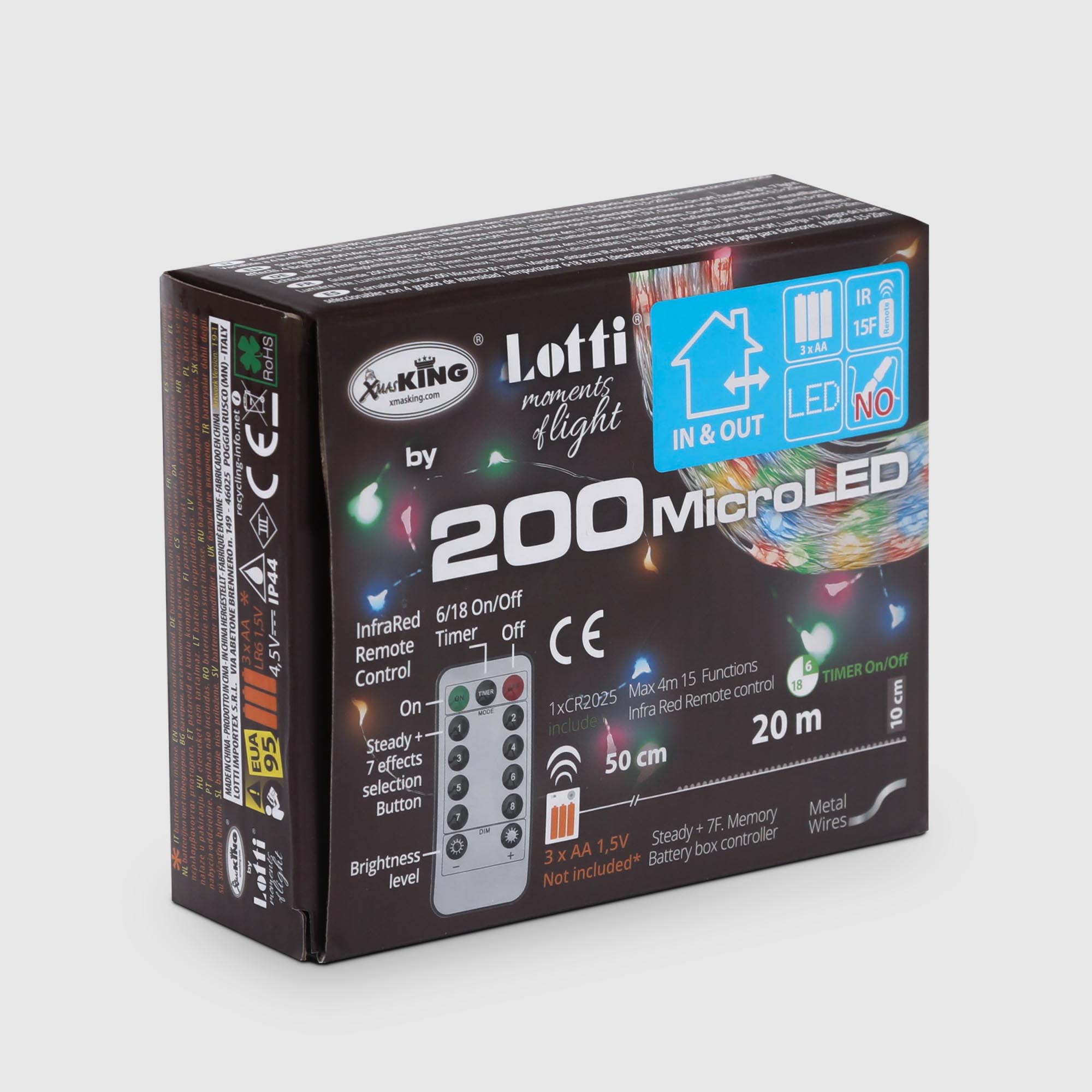 фото Гирлянда уличная lotti 49529 200 microleds на батарейках