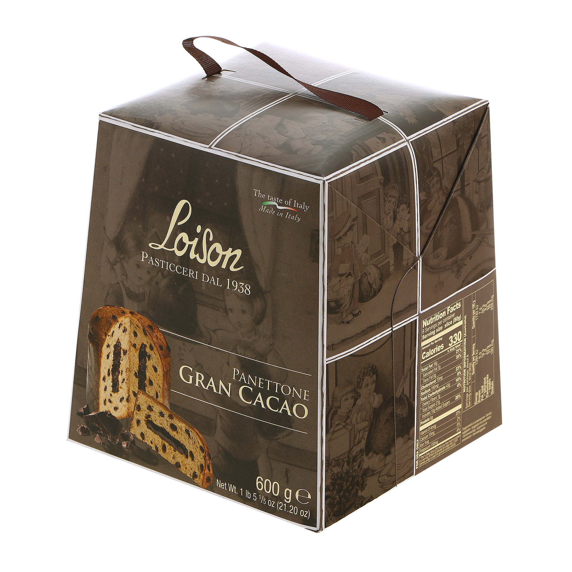 Кекс Loison Pannetone шоколад 600 г сироп rioba ваниль 1л