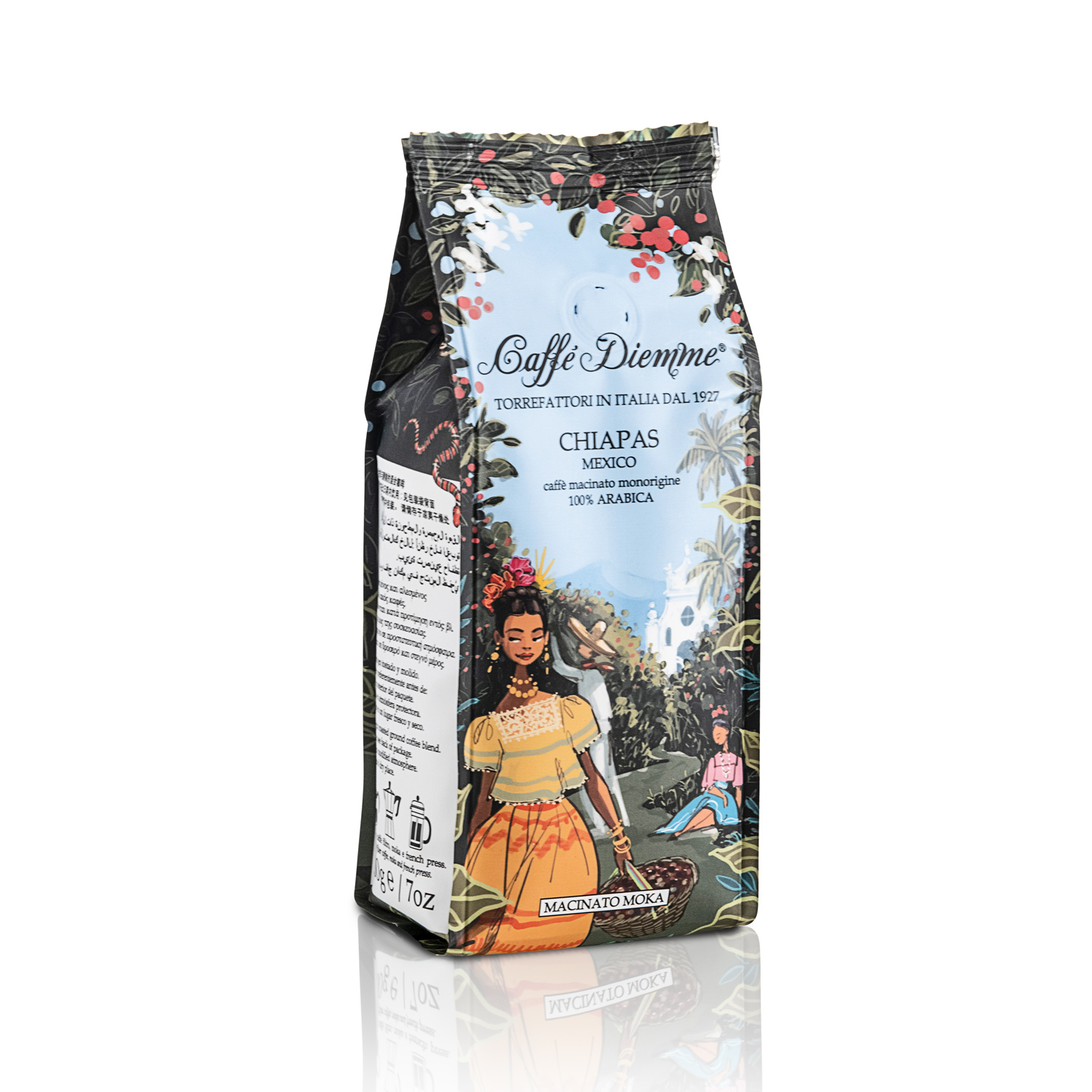 Кофе молотый Caffe Diemme Blend Chiapas Mexico 200 г кофе молотый poetti leggenda original 250 г