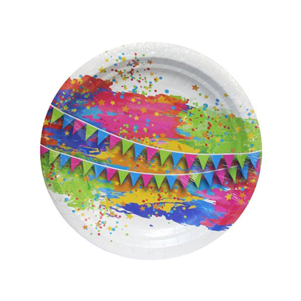 Набор тарелок Мистерия Краски праздника 23 см 6 шт набор тарелок мистерия цвет лайма 23 см 6 шт