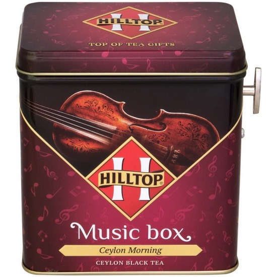 Чай черный Hilltop Цейлонское утро в музыкальной шкатулке листовой, 100 г