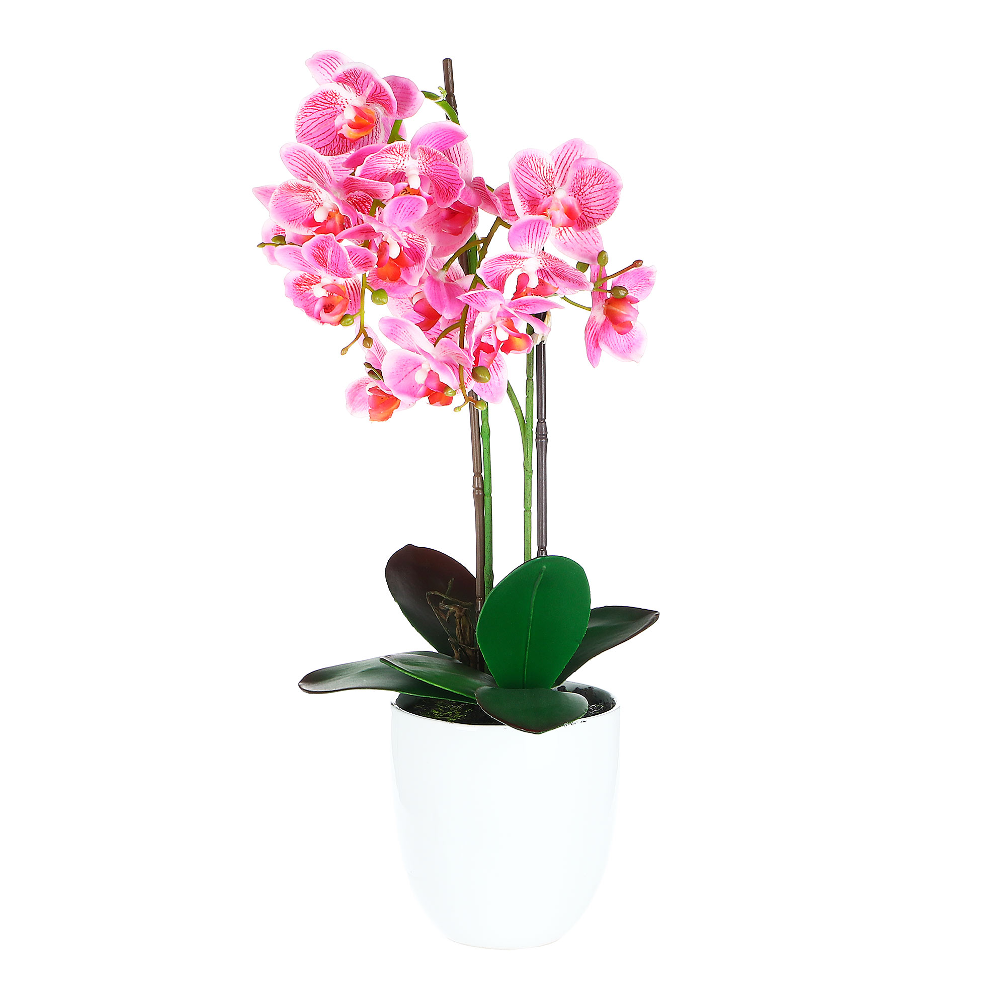Искусственный цветок Fuzhou Light орхидея в горшке 58 см композиция ов в горшке конэко о персик розовый