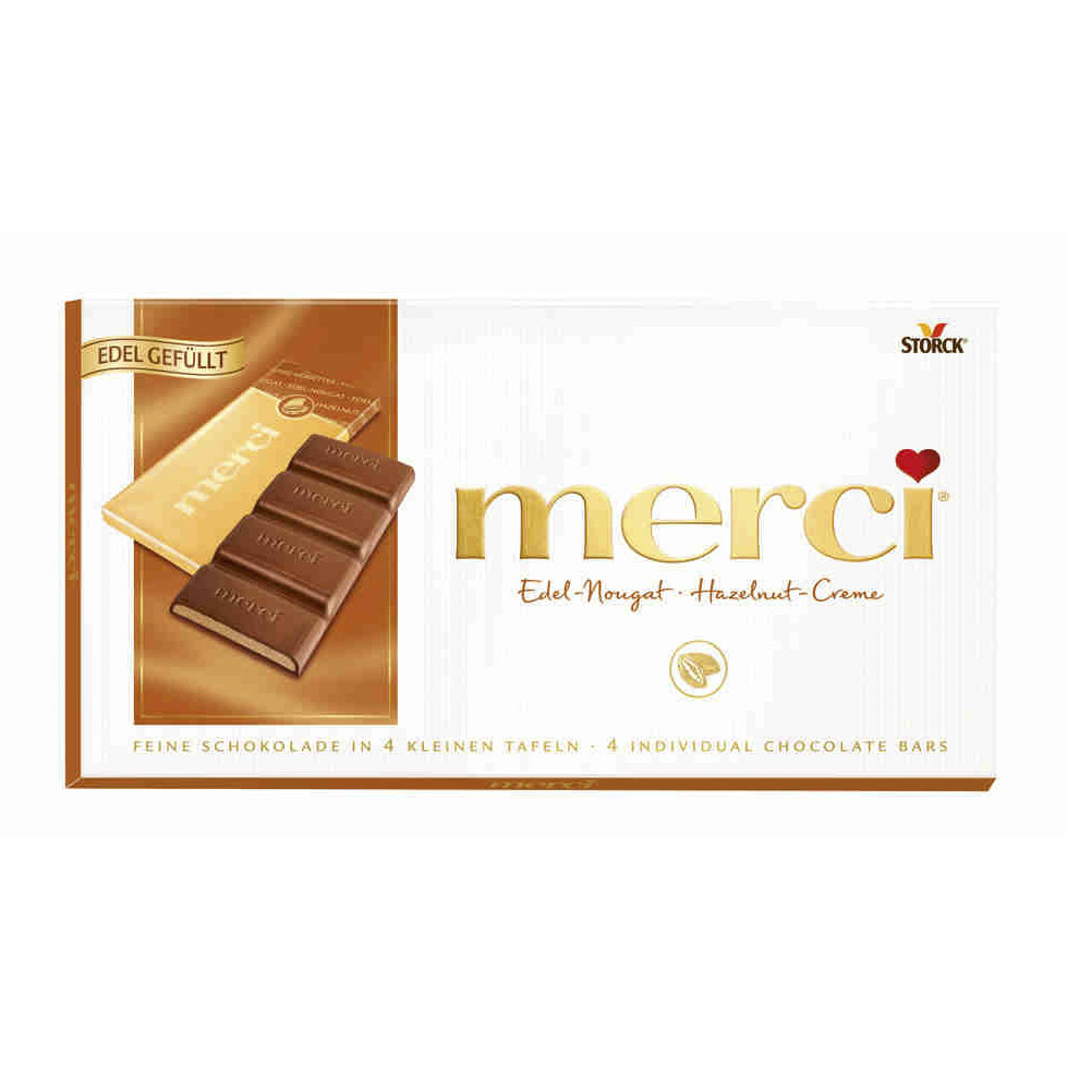 Шоколад Merci Молочный с ореховым кремом 112 г шоколад победа вкуса max energy молочный 36% какао без сахара 100 гр