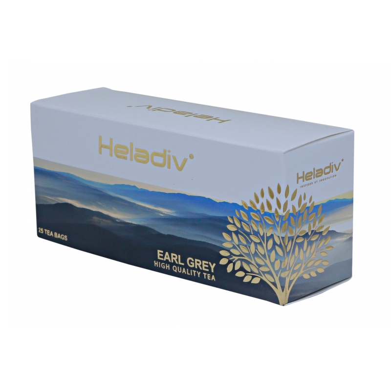 фото Чай черный heladiv earl grey с бергамотом, 25 шт