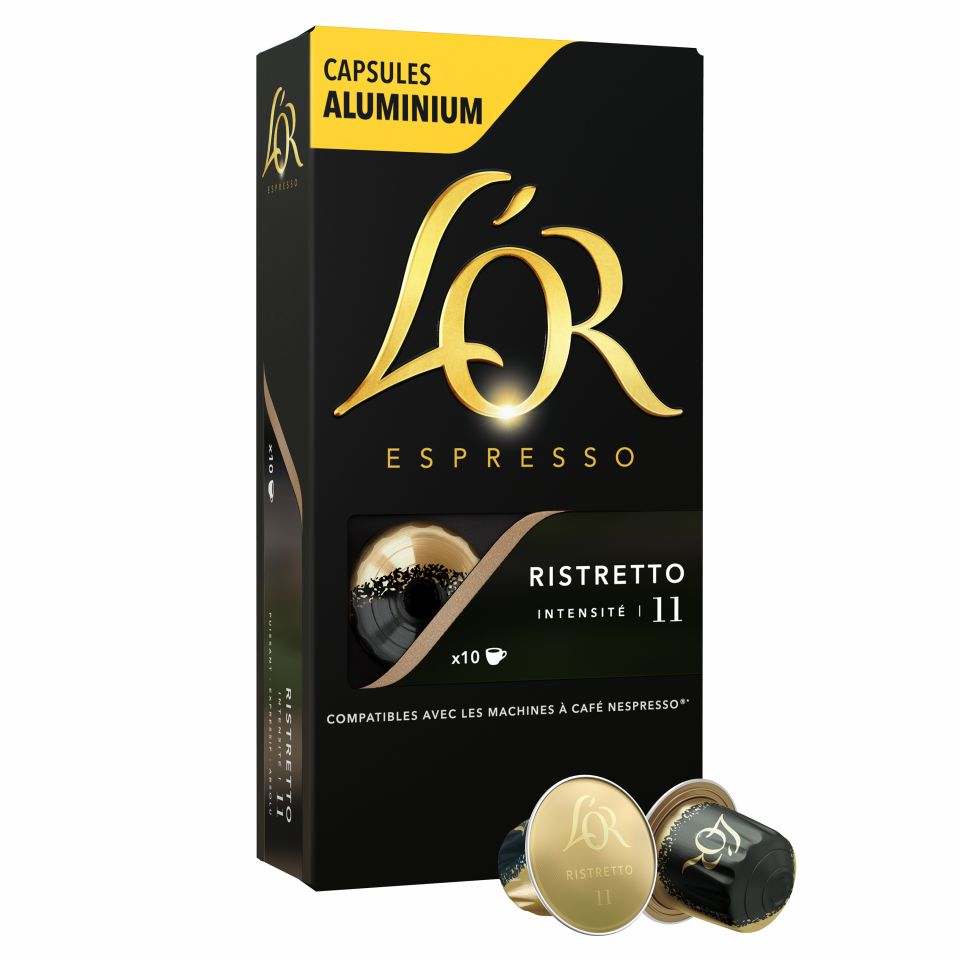 Кофе в капсулах L`OR Espresso Ristretto 10х52 г кофе в капсулах l or espresso lungo estremo 10 x 52 г