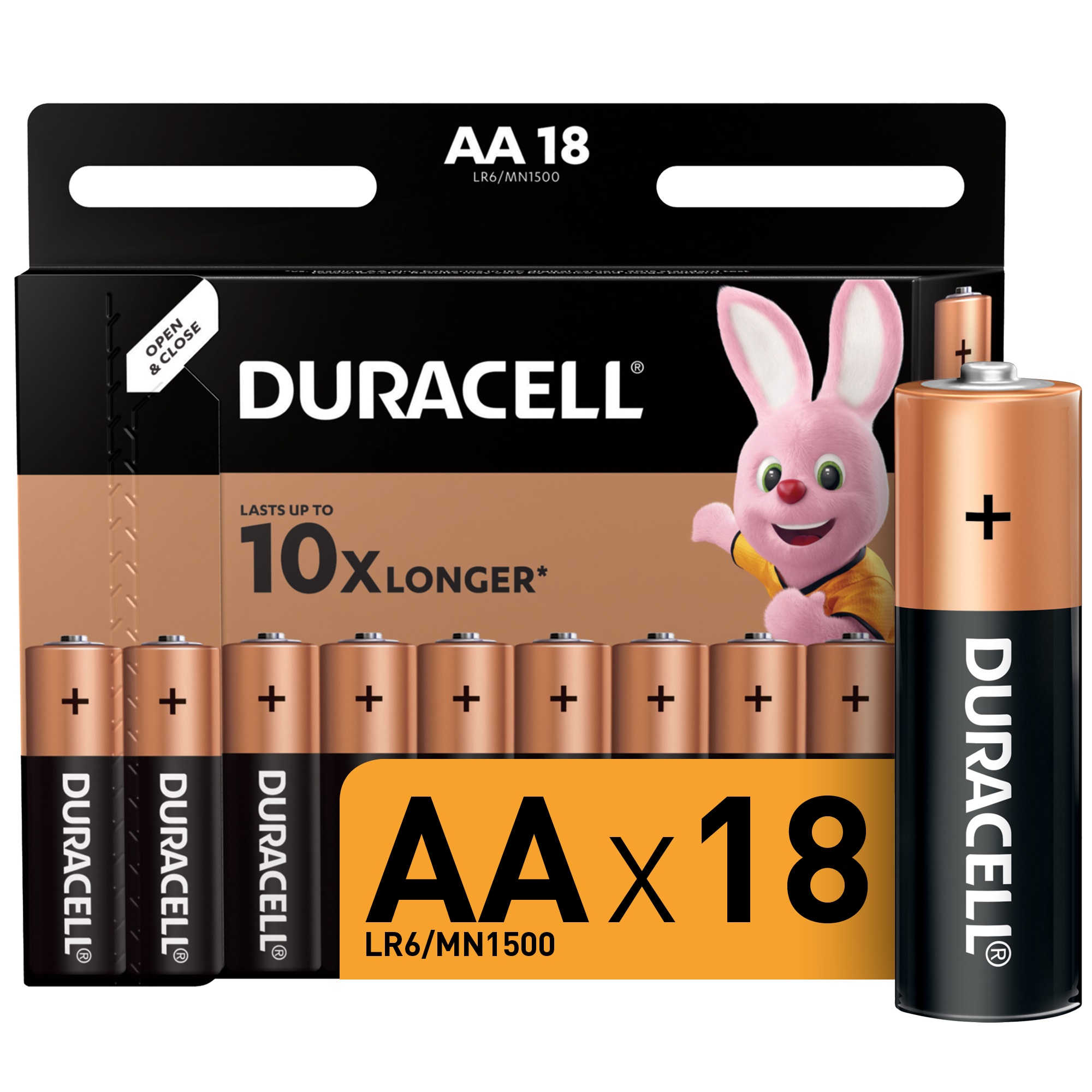 Батарейки Duracell AA 3В 18 шт элемент питания duracell lr44 bl2 5000394504424