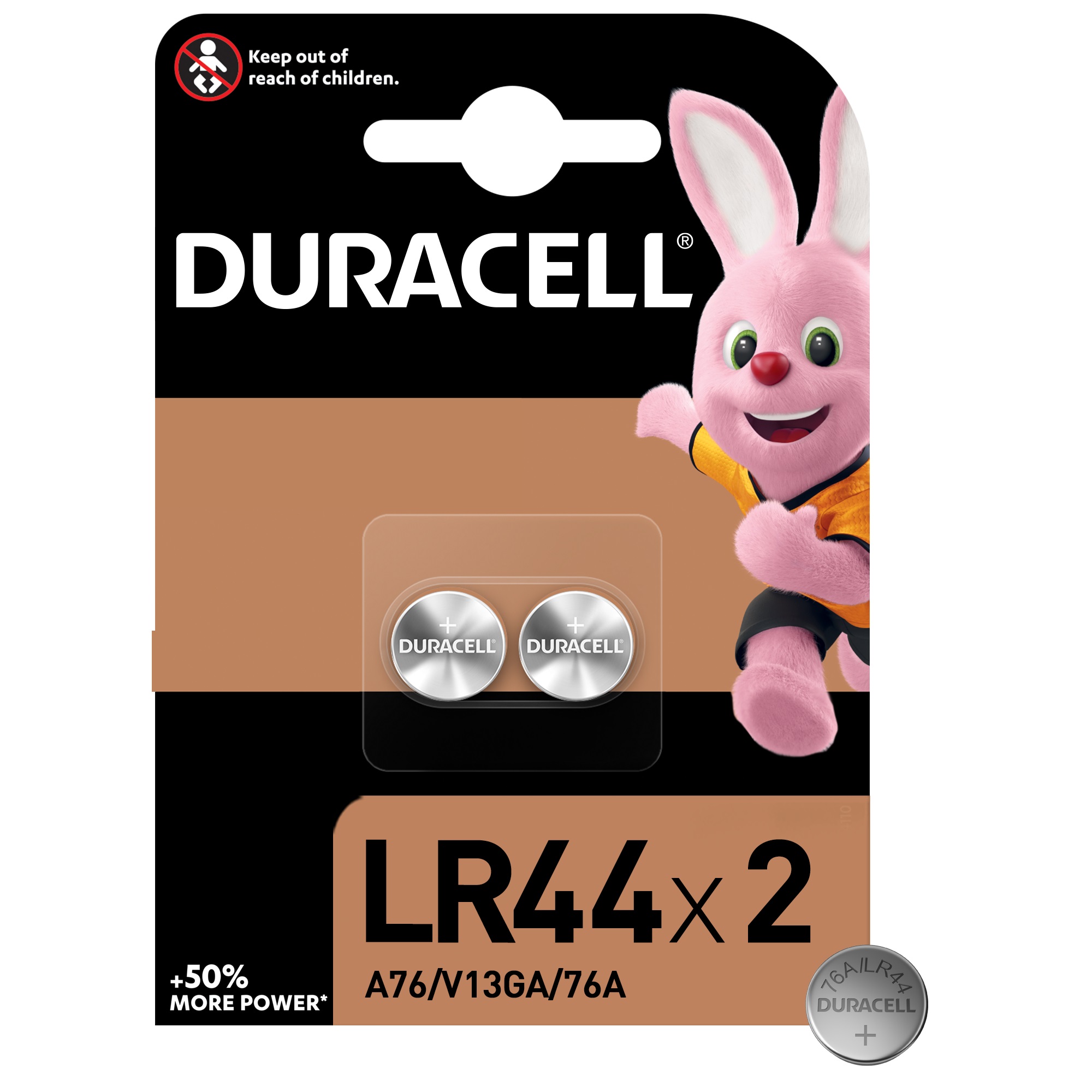 Батарейки Duracell LR44 1,5В 2 шт