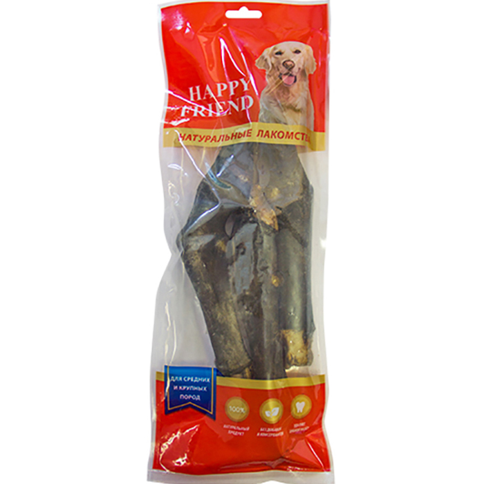 Лакомство для собак Happy Friend Ноги бараньи 300 г пакет ламинированный happy birthday s 15 х 12 х 5 5 см