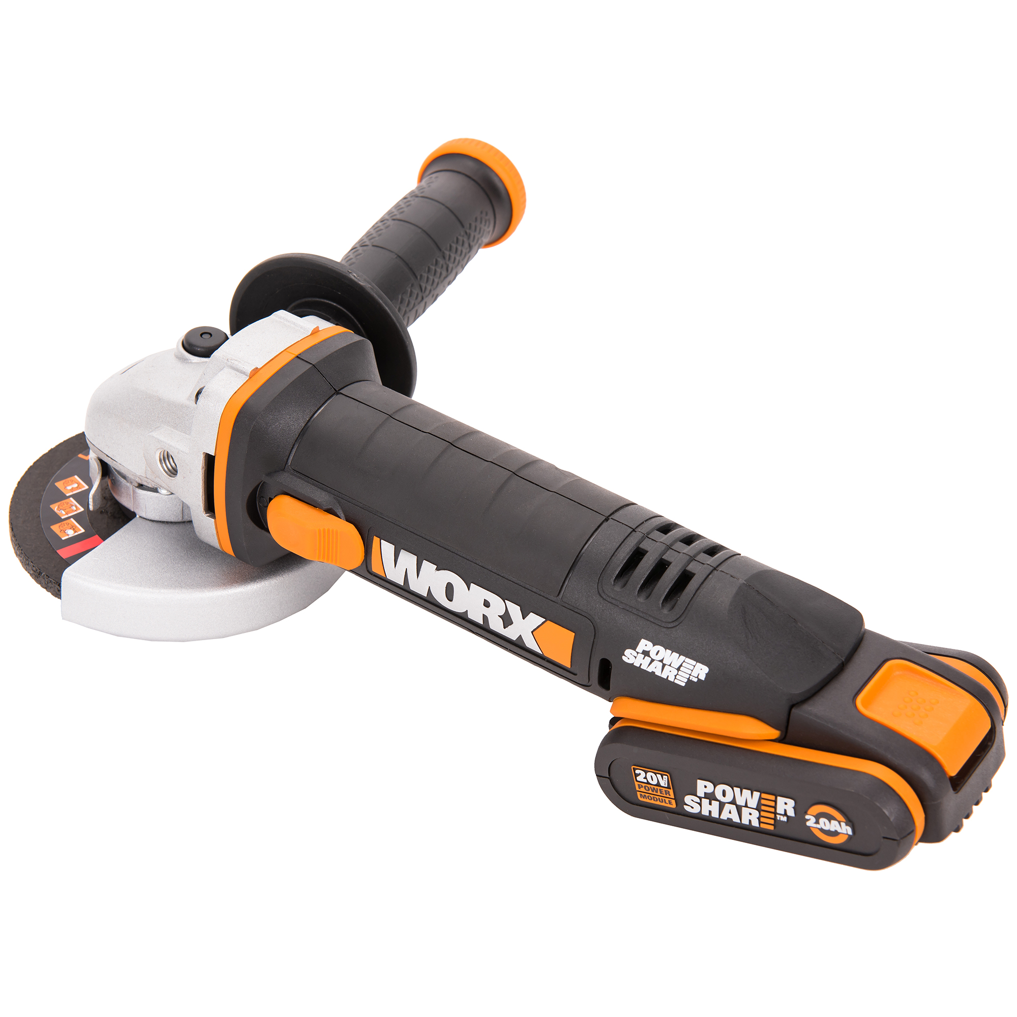 Угловая шлифмашина WORX WX800, цвет оранжевый - фото 3