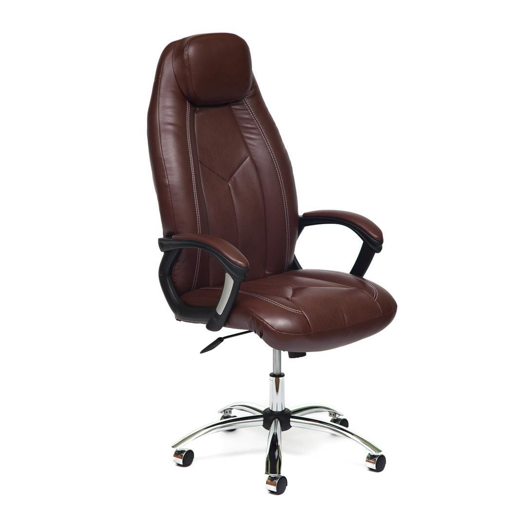 Кресло компьютерное TC коричневый 141х67х50 см (10540)