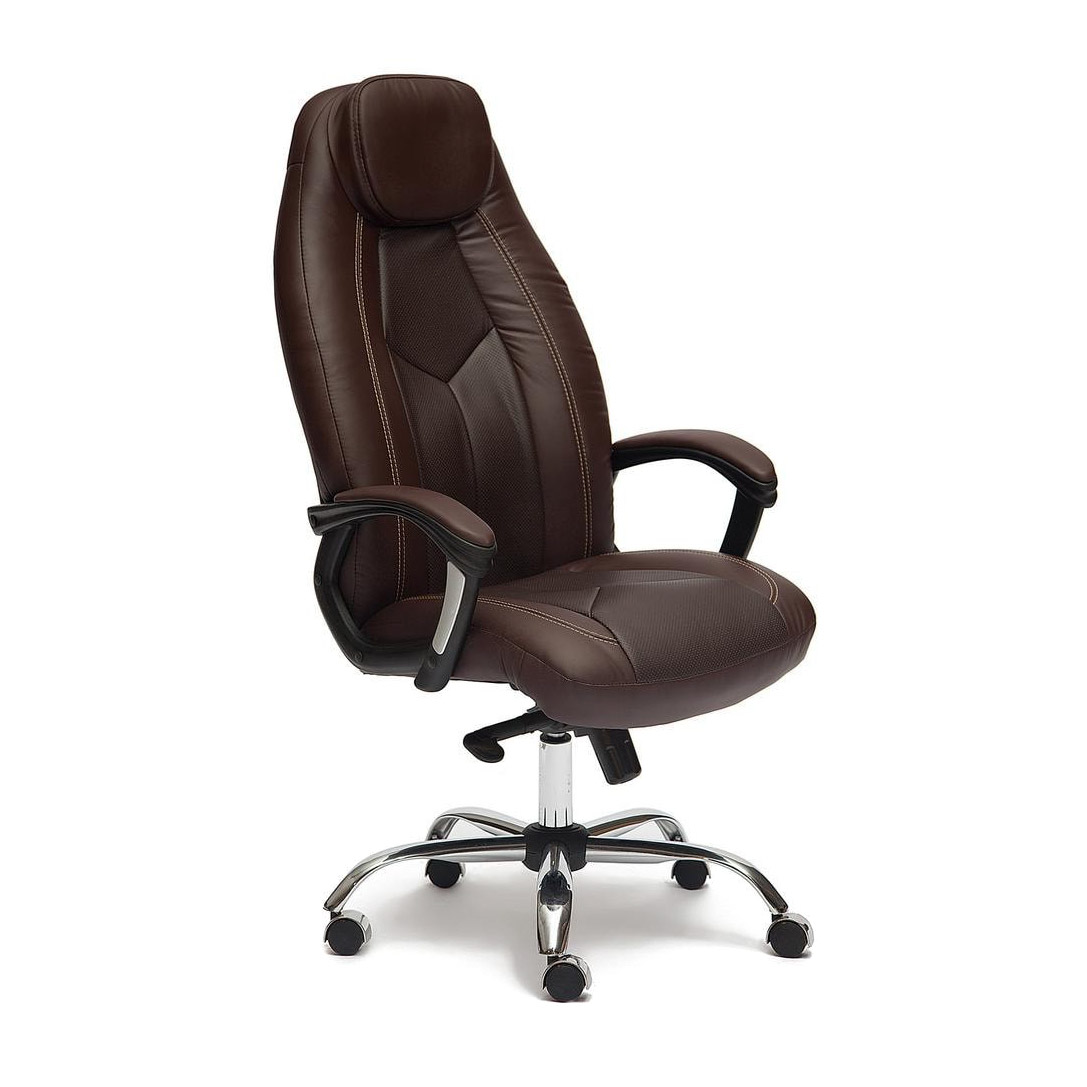Кресло компьютерное TC темно-коричневый 141х67х50 см (9816) кресло tc modern boeing 42x58x84 5x47 см коричневый черный