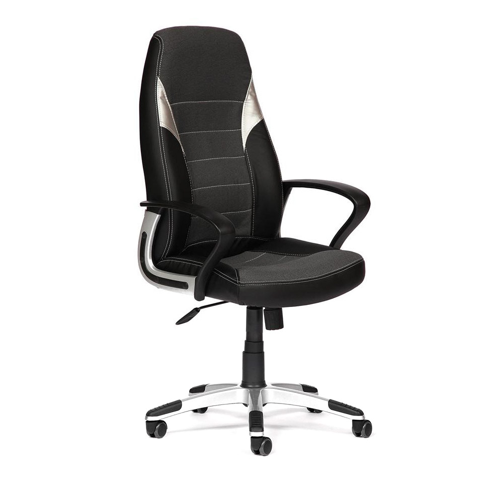 Кресло компьютерное TC серый 131х65х48 см офисное кресло руководителя кожаное кресло руководителя компьютерное кресло складное эргономичное кресло поворотная подставка для ног