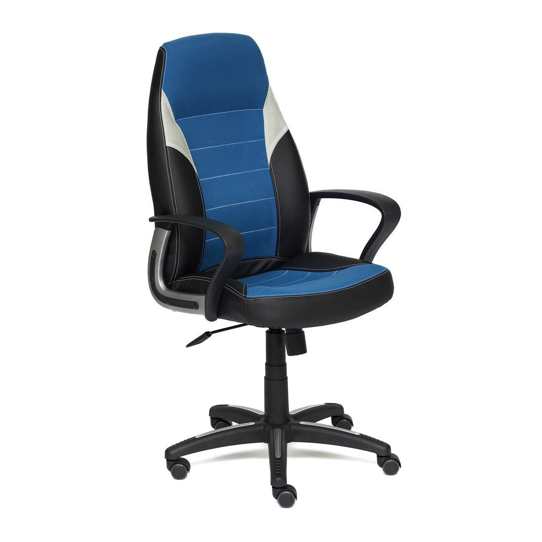 Кресло компьютерное TC синий 131х65х48 см эргономичное колесико офисное кресло с поддержкой спинки удобное вращающееся игровое кресло подставка для ног офисная мебель
