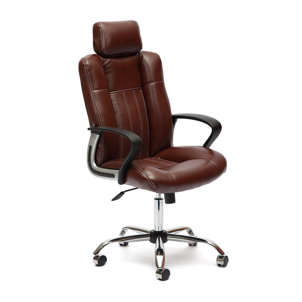 Кресло компьютерное TC коричневый 135х64х51 см (10218) кресло tc modern boeing 42x58x84 5x47 см коричневый черный