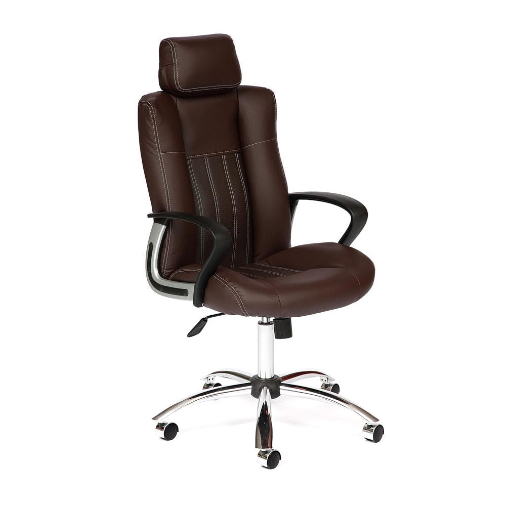 Кресло компьютерное TC коричневый 135х64х51 см (9819)