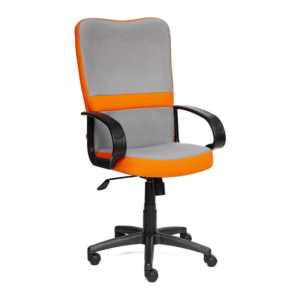 Кресло компьютерное TC серый/оранжевый 126х60х46 см кресло компьютерное tc серый 132х65х50 см серое