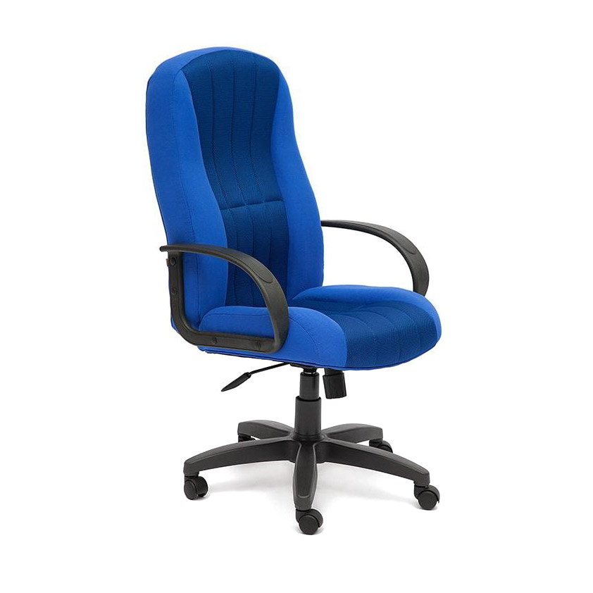 Кресло компьютерное TC синий 132х65х50 см, цвет черный - фото 1