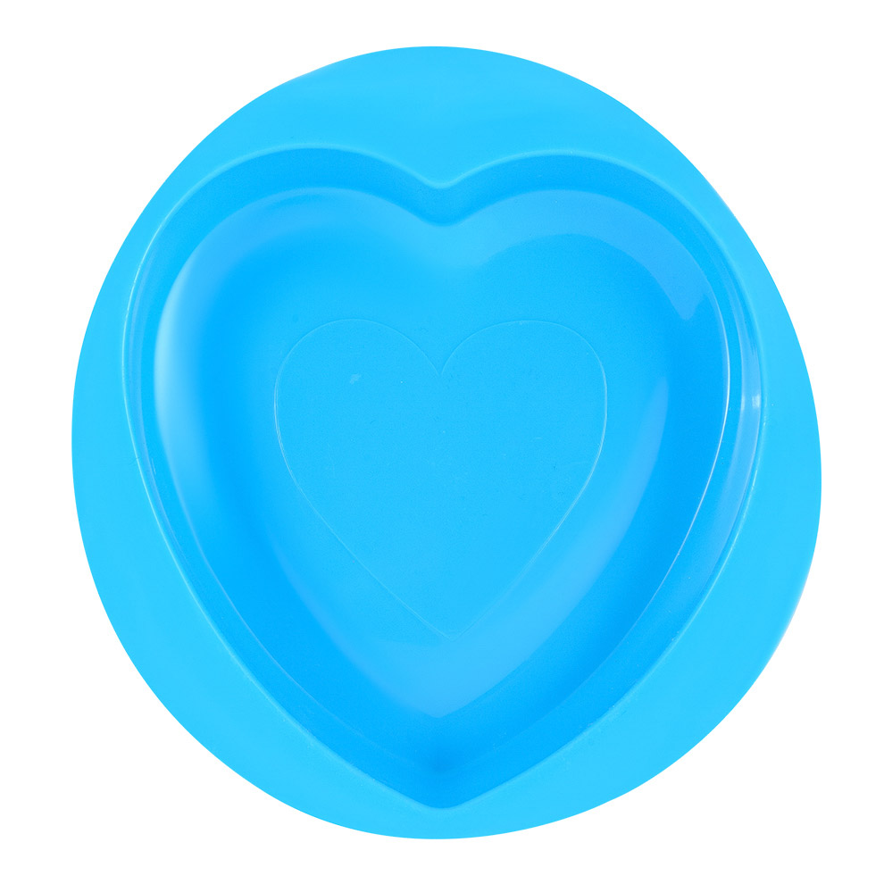 Форма для выпечки Guffman Heart силиконовая 21*22 см голубая, цвет голубой - фото 2