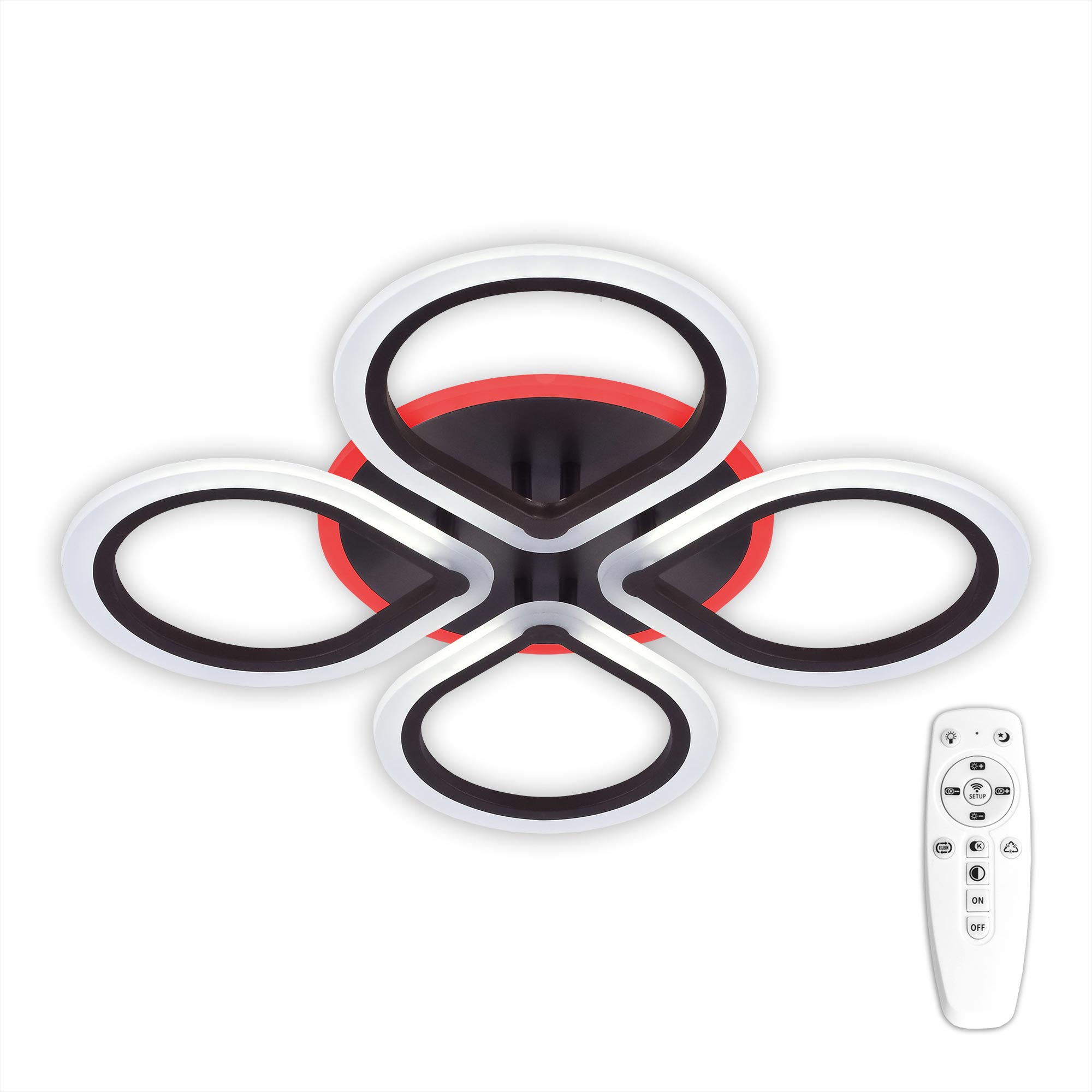 

Люстра потолочная Citilux Транай CL235145RE led с пультом