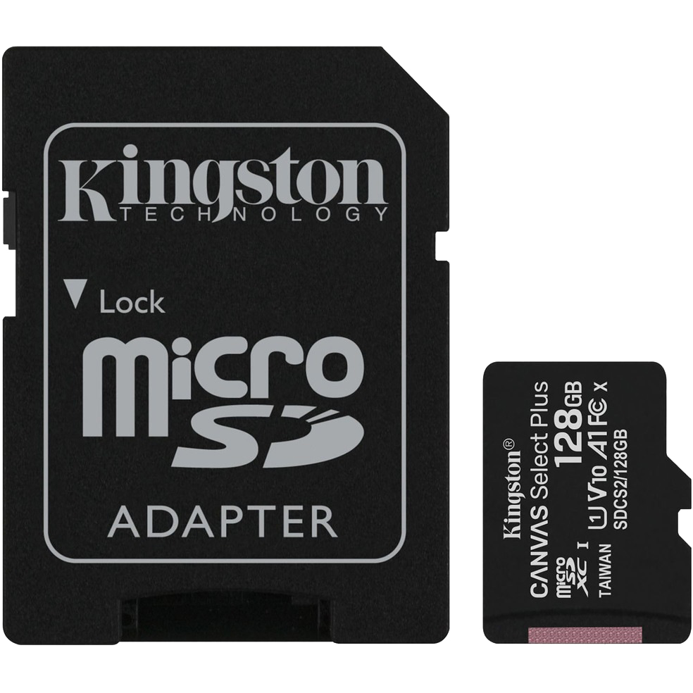 цена Карта памяти Kingston Canvas Select Plus MicroSD 128GB Class 10