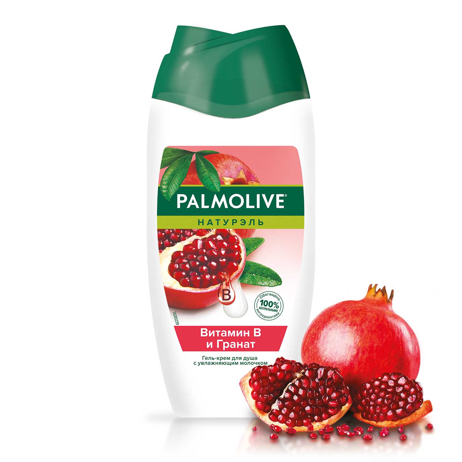 <b>Гель</b>-крем <b>для</b> <b>душа</b> Palmolive Натурэль Витамин B и <b>Гранат</b> с 100% натуральным...