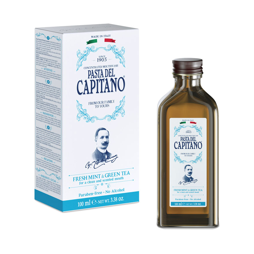 Ополаскиватель для полости рта Pasta del Capitano  Концентрат 100 мл скребок для очищения полости рта