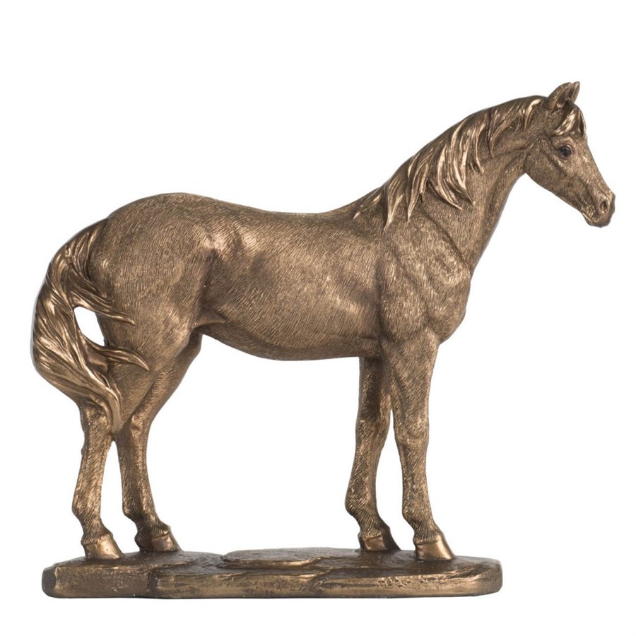 магнит лошадь набор из 4 штук xa 389 113 105592 Фигурка Glasar Лошадь бронзового цвета  21x6x18см