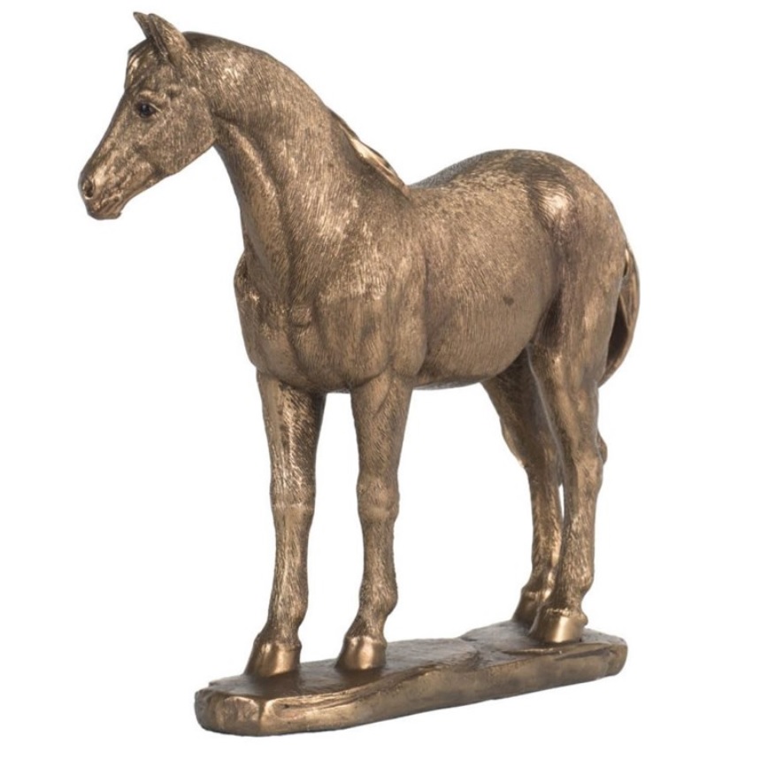 Фигурка Glasar Лошадь бронзового цвета  21x6x18см - фото 2