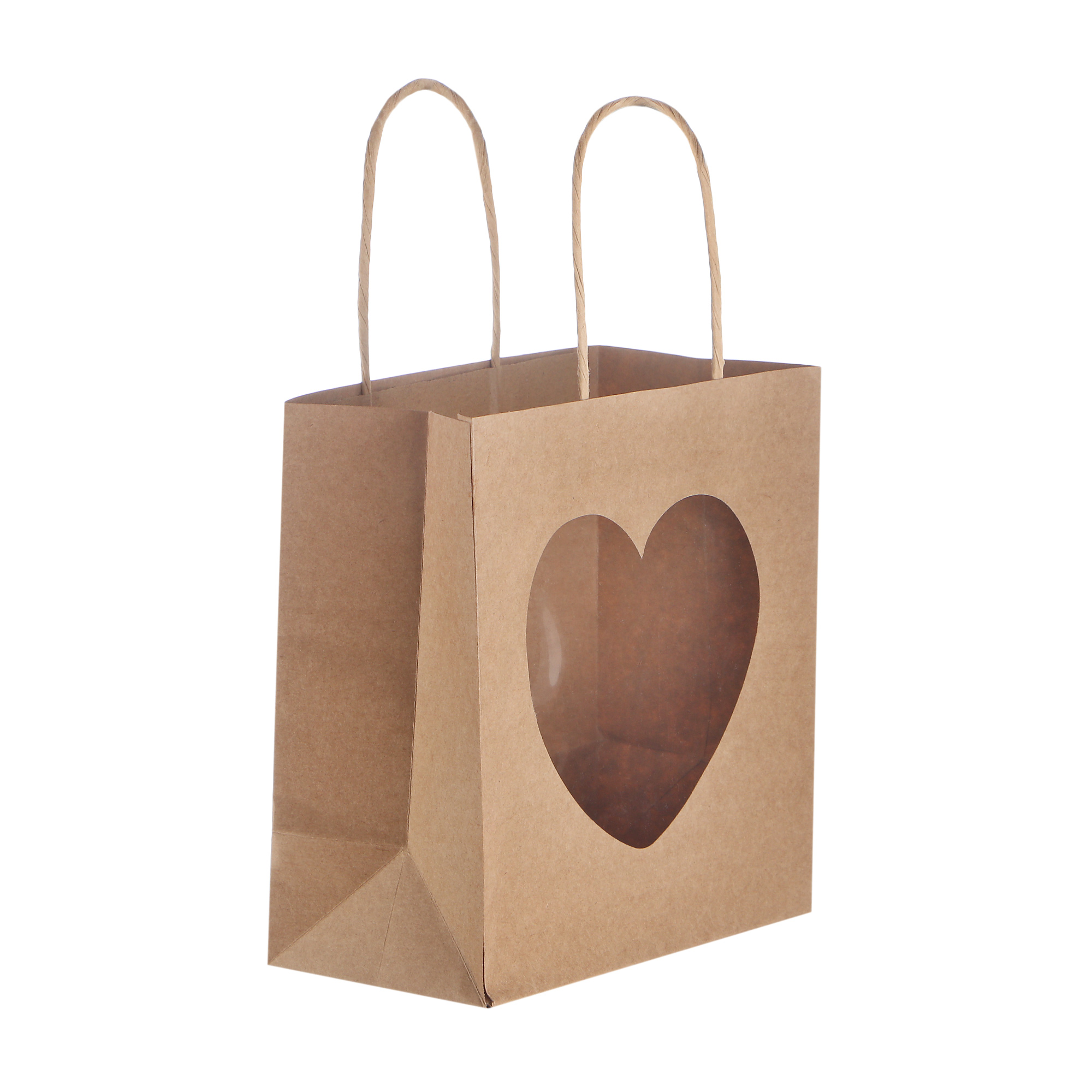 Пакет Dillewijin heart 19x10x20см коричневый