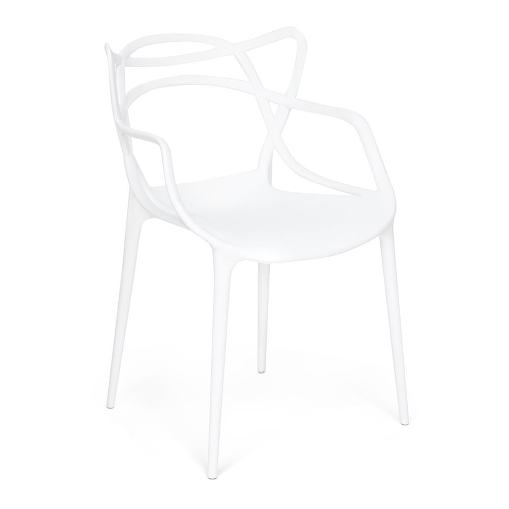Стул пластиковый SDM белый 53,5х58х81,5 см стул тс пластиковый прозрачный 40 5х49х88 5 см