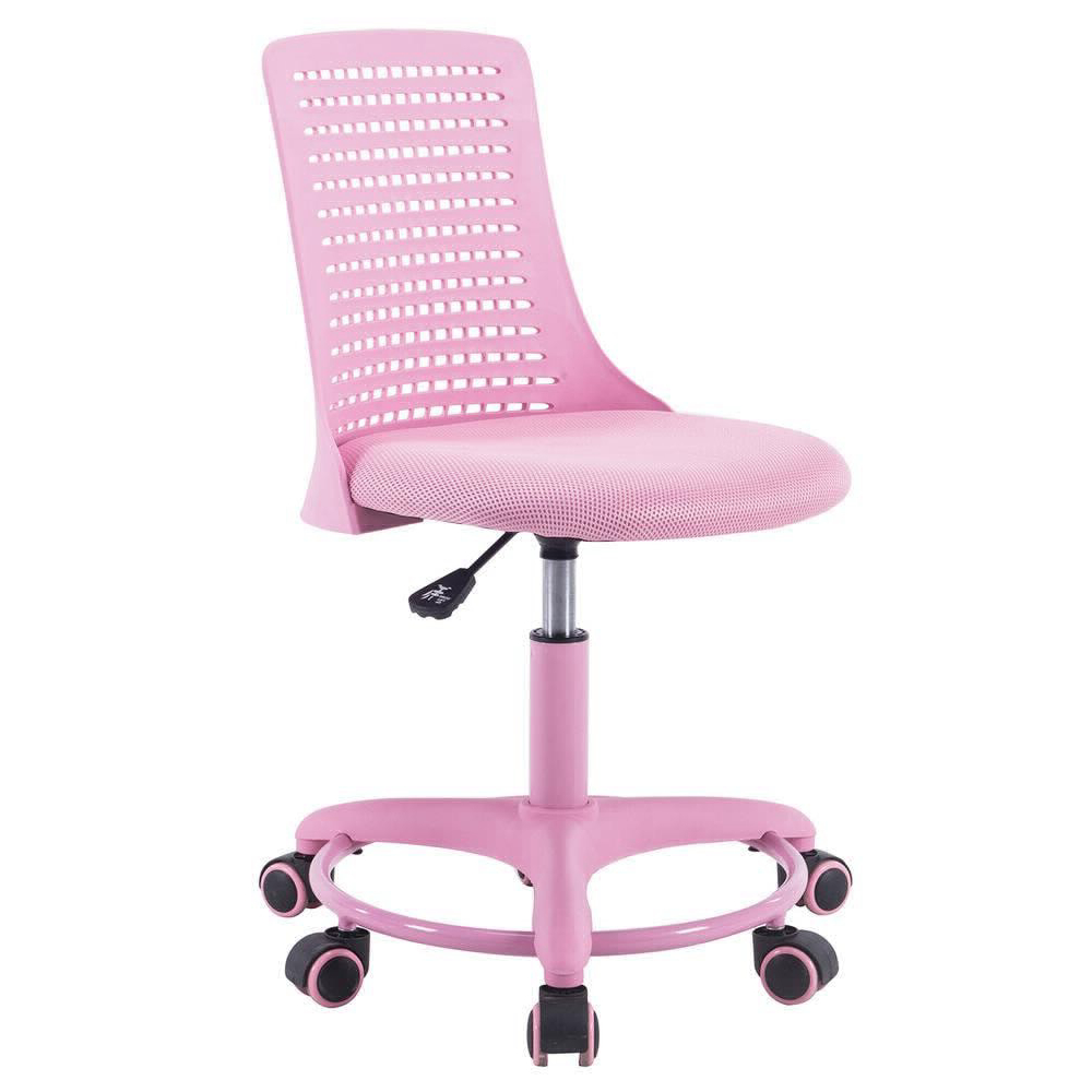 цена Кресло компьютерное TC до 100 кг, 82х43х40 см, розовый